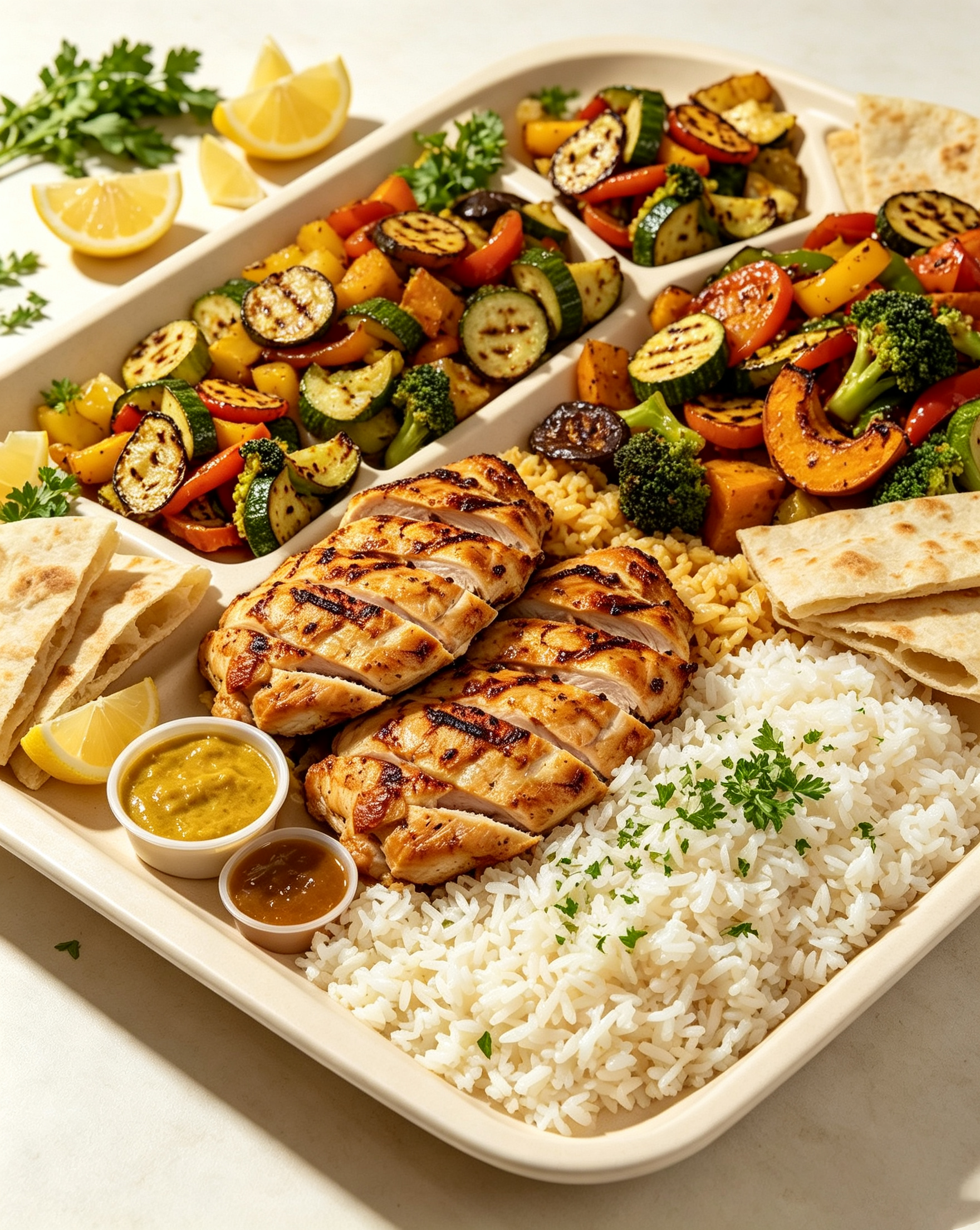Chicken & Rice Family Tray