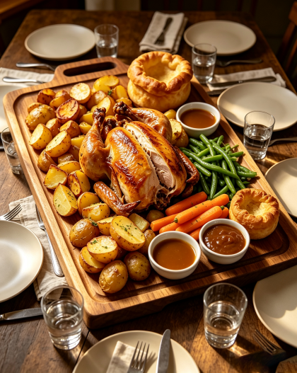 Family Roast Chicken Feast