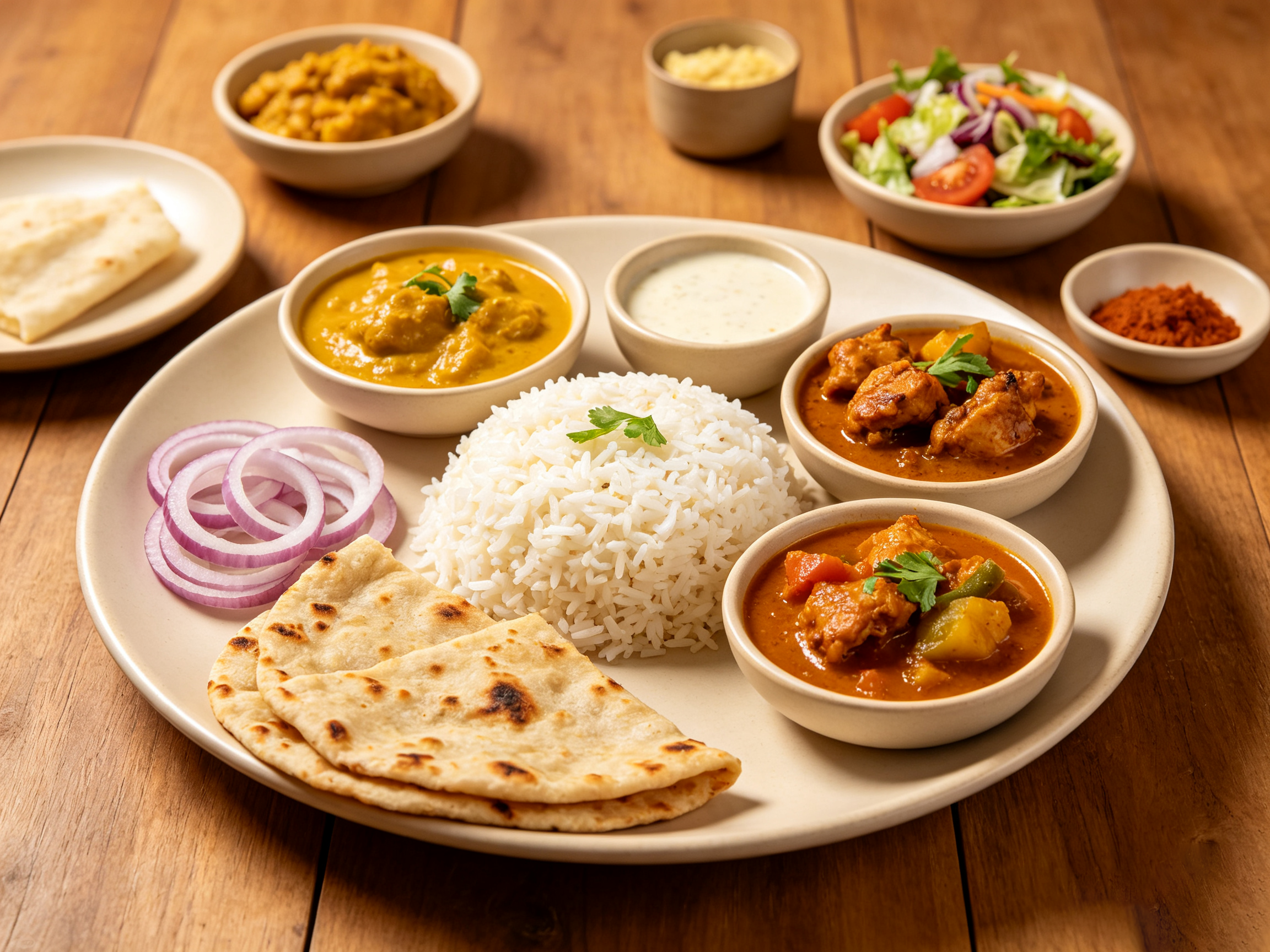 Homemade curry and rice